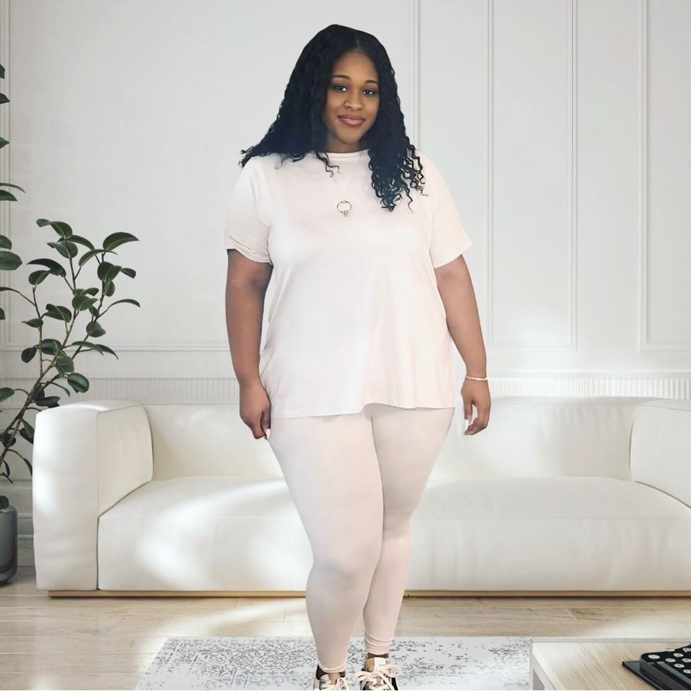 Women's Cream Legg Set